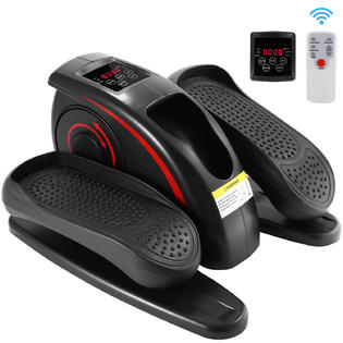 Hotselling Compact Under Desk Elliptical Trainer Exercise Bike Pedal Exerciser Portable Fitness Pedal With Built In Display Monitor Black