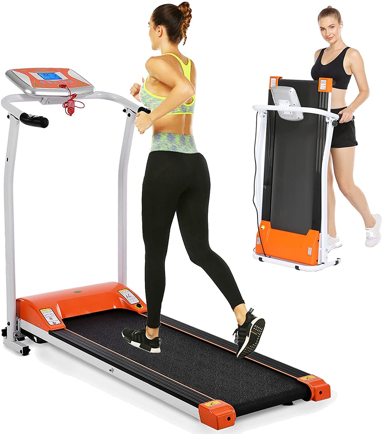 Generic Folding Treadmills For Home Running Machine With Lcd Monitor Pulse Grip Safety Key Jogging Walking Machine Workout