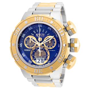 Invicta Men's 'Reserve' Quartz Silver and Gold and Stainless Steel 