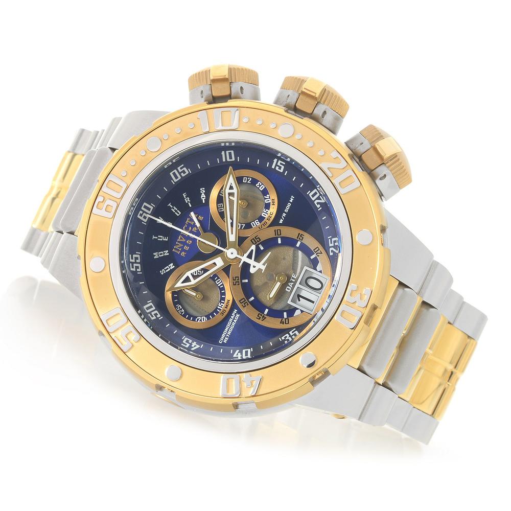 Invicta Men s Reserve Quartz Silver and Gold and Stainless Steel