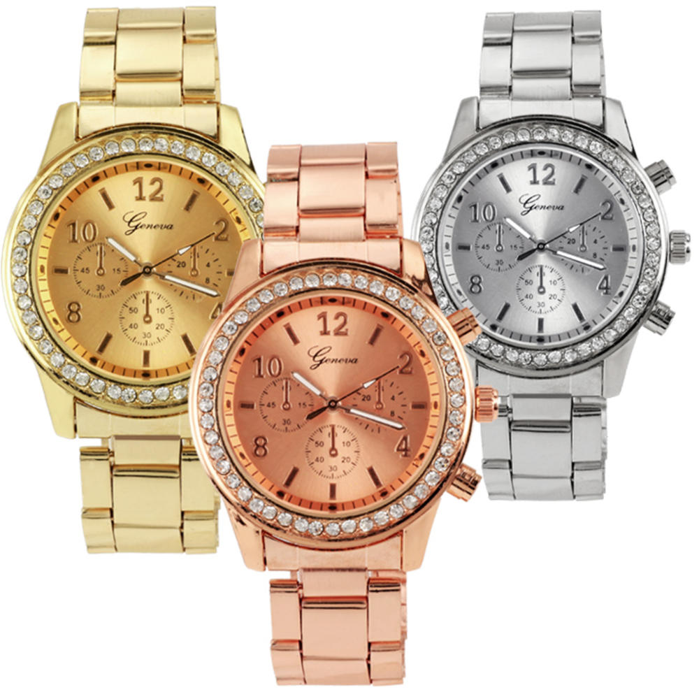 Generic  Ladies Women Girl Uni Stainless Steel Analog Quartz Wrist Watch