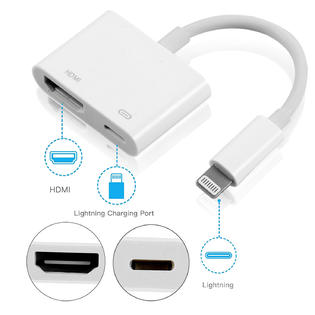 Generic SH008 Apple Lightning to Digital AV Adapter USB-C to USB Adapter, HDMI Cables Lightning Digital AV Adapter to To