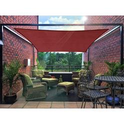 WORKPOINT 12X20' Rectangle Sunshade Sail/Sun shade Sail Canopy Rectangular UV Block sun shade for patio block
