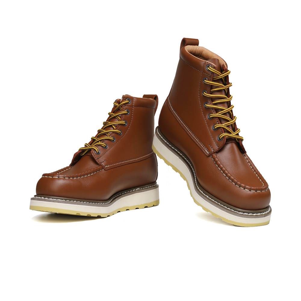 HandPoint Men's Oil Resistant Slip Resistant Work Boots 6" Soft Toe Workboots H84994