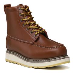HandPoint Men's Lace-up Work Boots 6" with soft Toe Slip resistant Brown H84994