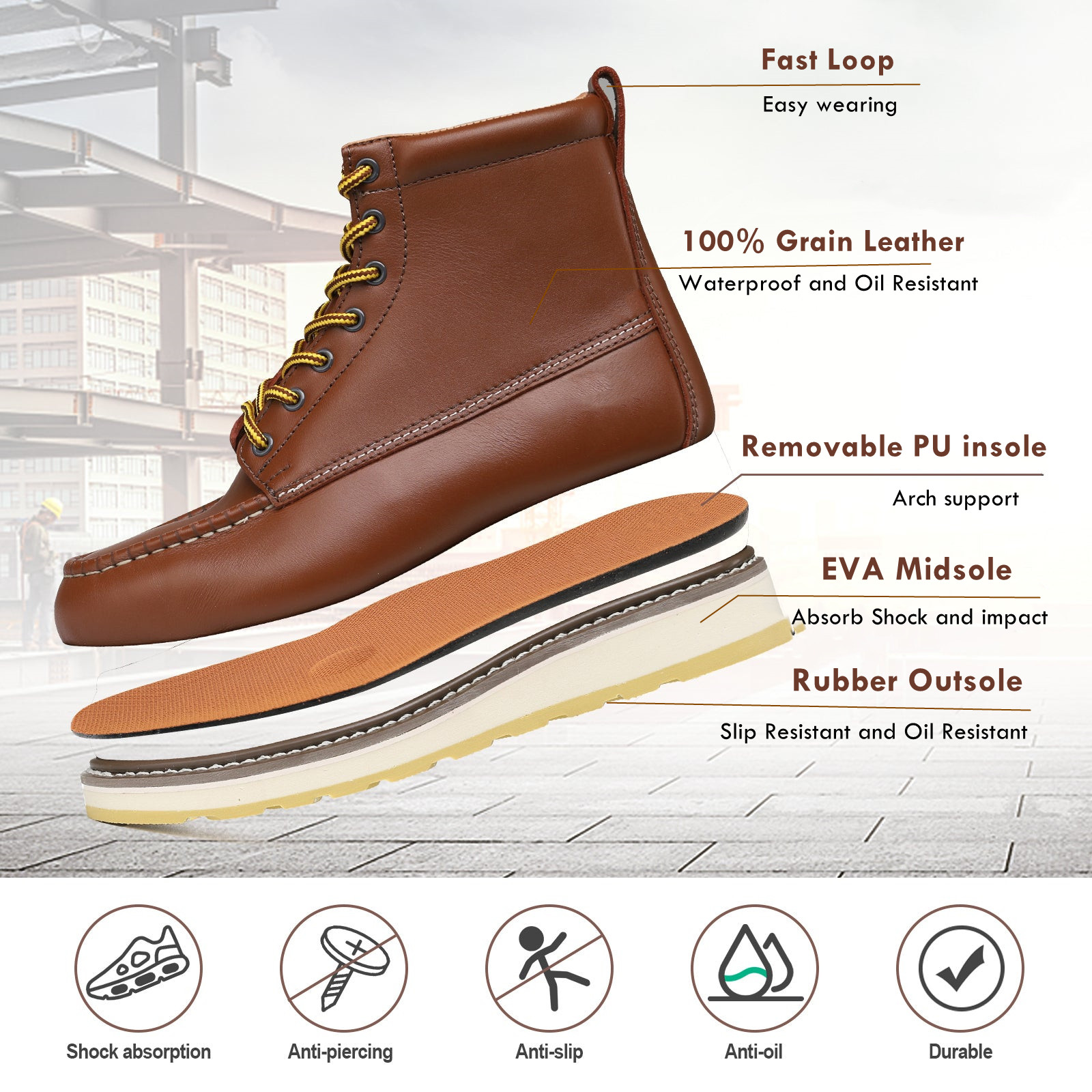 Sears diehard steel toe work boots outlet