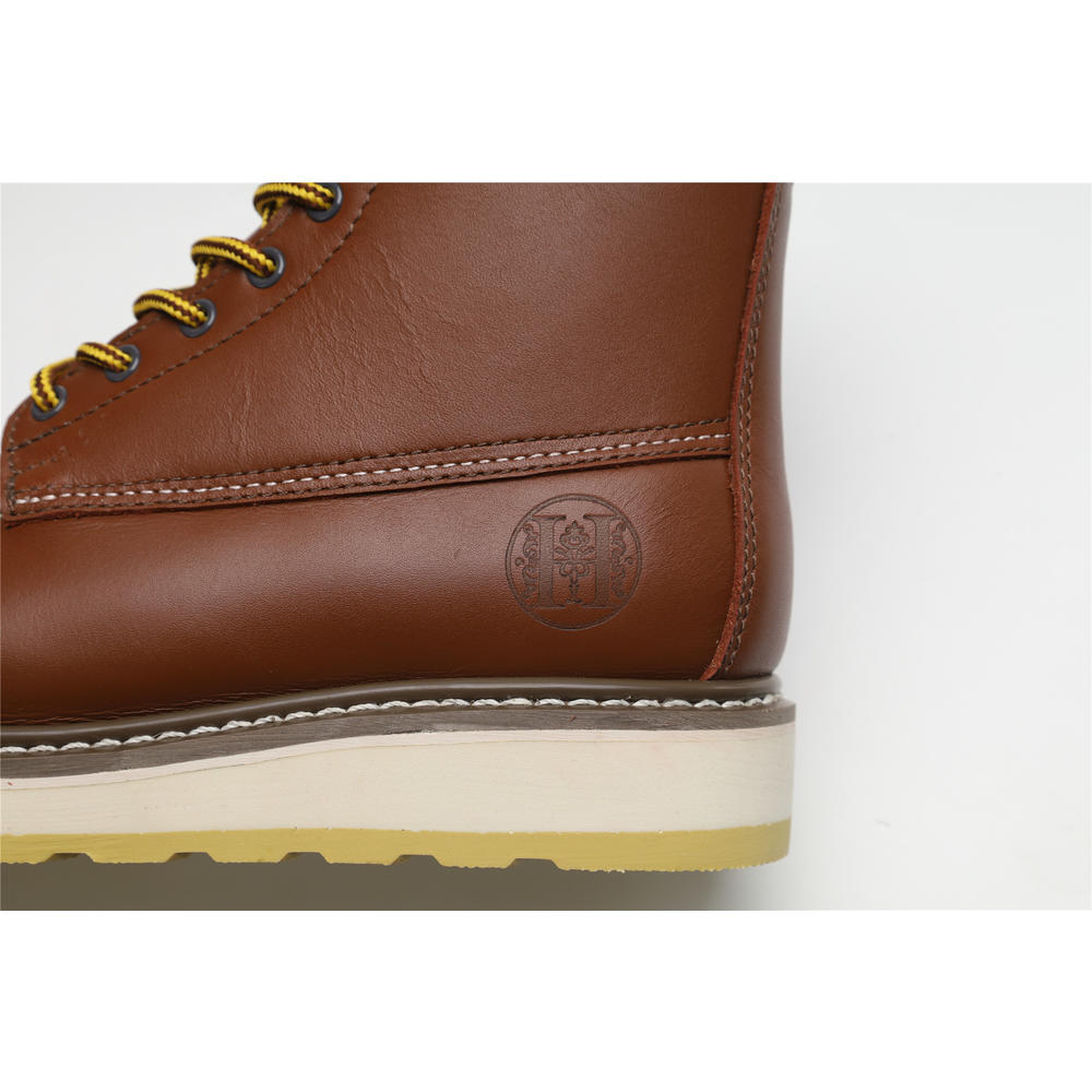 Handpoint Men's 8 Inch Leather Slip Resistant Durability Soft Toe Waterproof Work Boots- Handpoint 86994