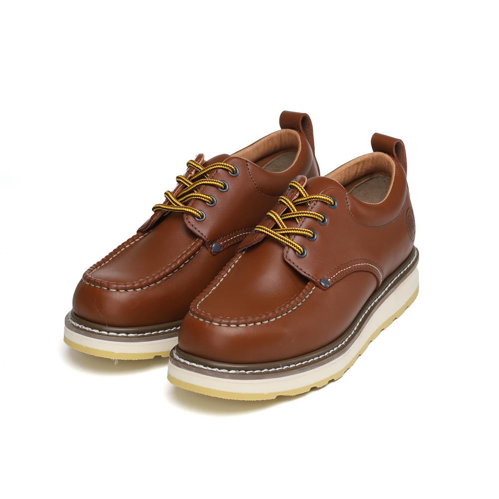 Hardgo Men’s 4 Inch Soft Toe Leather Oxford Work Shoes Work Boots ...