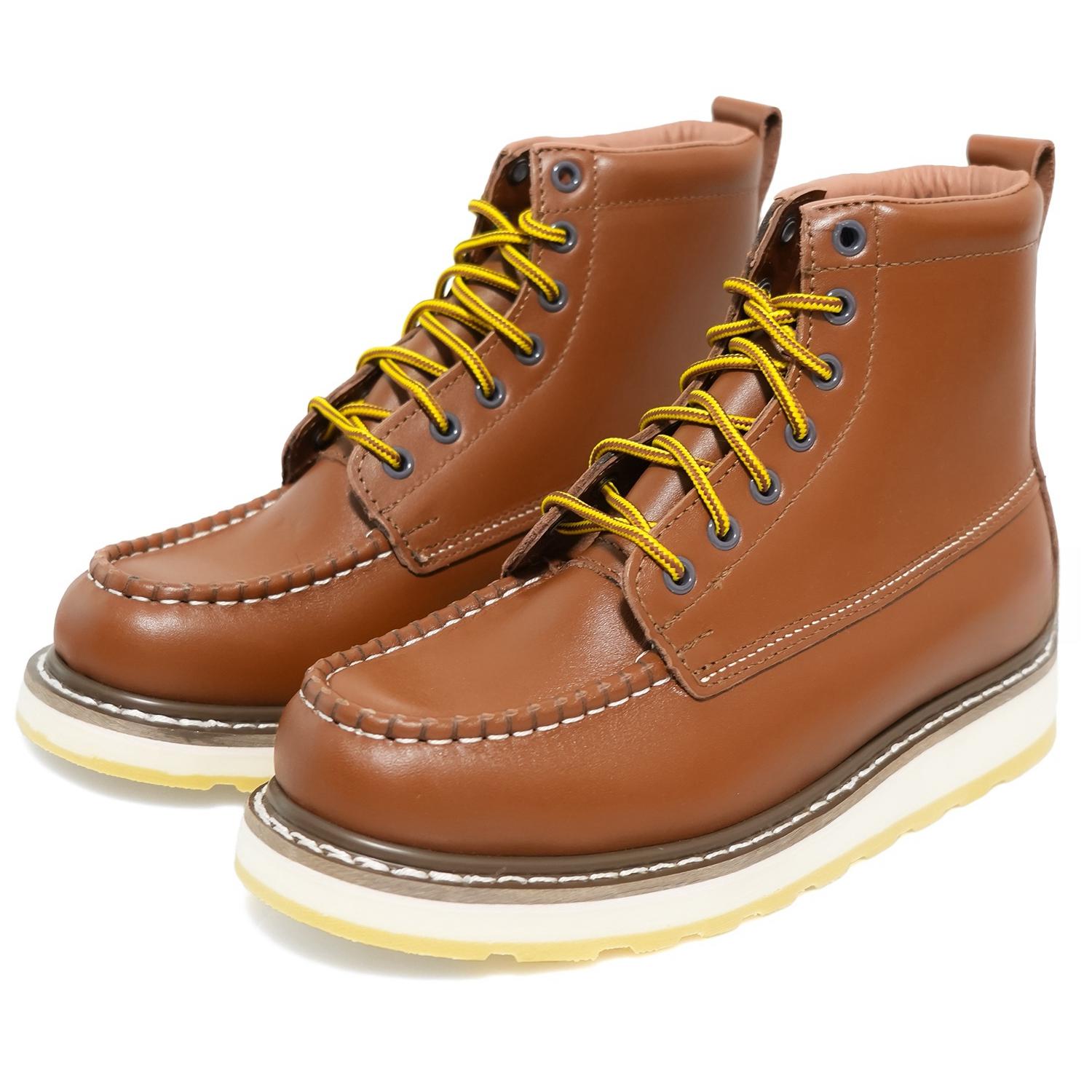 Hardgo Men's 6 Inch Leather Slip Resistant Oil Resistant