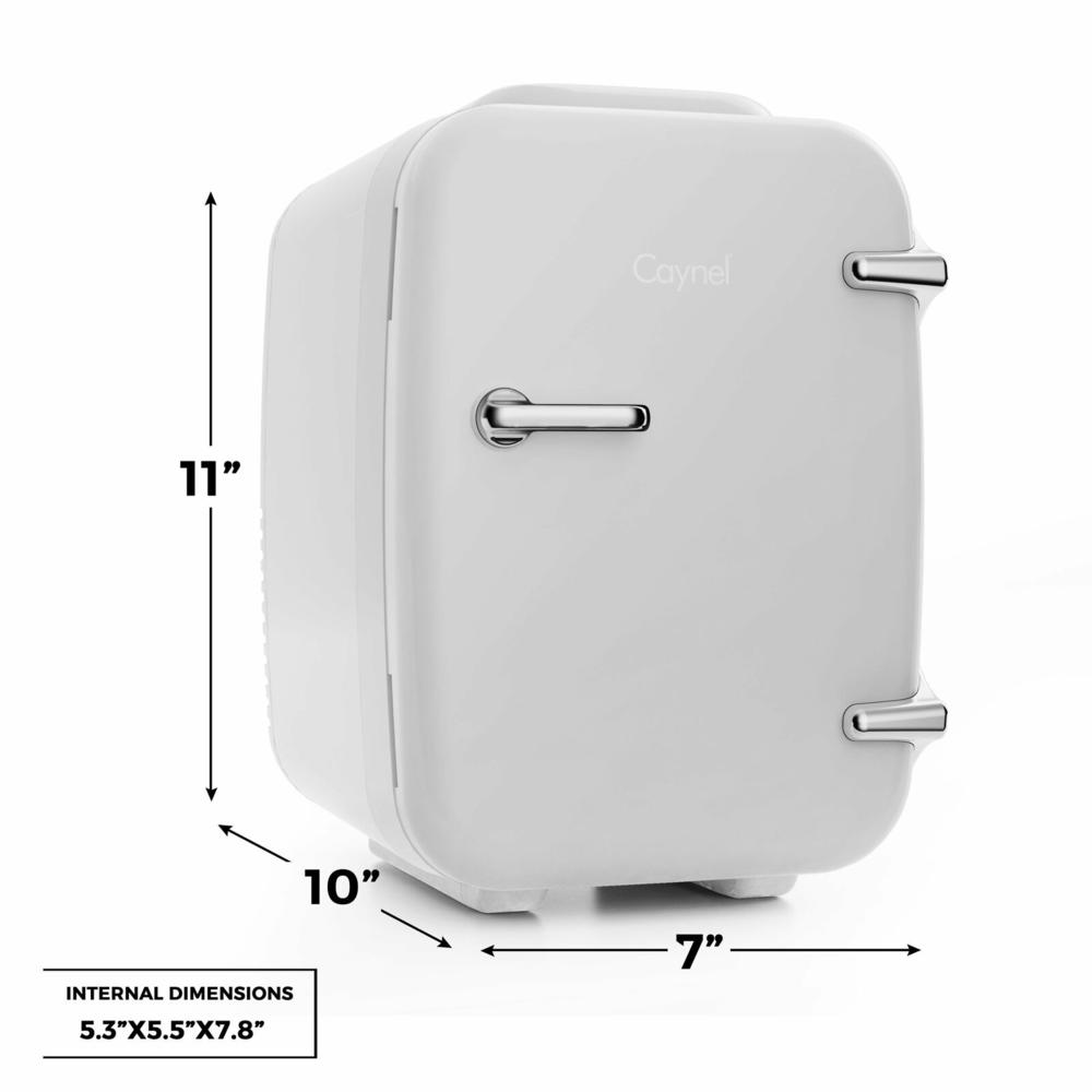 Caynel Portable Mini Fridge Compact Cooler and Warmer, (4Liter / 6Can)