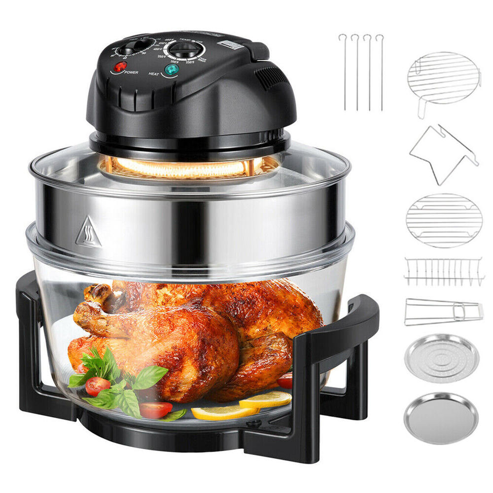 Air Toaster Fryer Multifunction Countertop Halogen Oven Air fryer in White