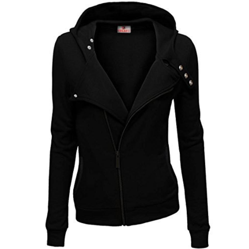 Skylinewears Women Slim Fit Zip Up Fleece Hoodie Fashion Jacket ...