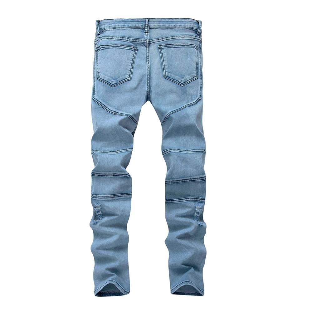 SkylineWears Men's Skinny Slim Fit Denim Jeans Pants Trousers