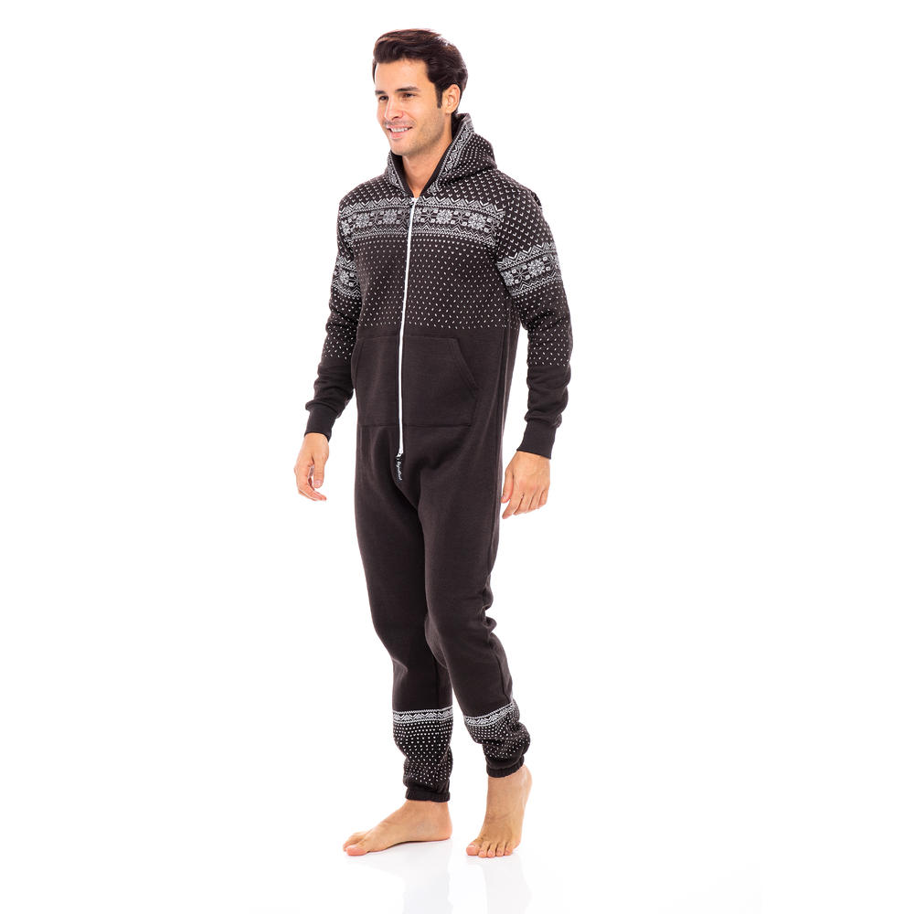 SkylineWears Men's Unisex Adult Onesie0 One Piece Non Footed Pajama Playsuit Jumpsuit