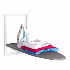 Xabitat Wall Mounted Ironing Board | 37" X 12" Compact Mount Fold Down Ironing Board for Small Spaces | Space Saving - Grey