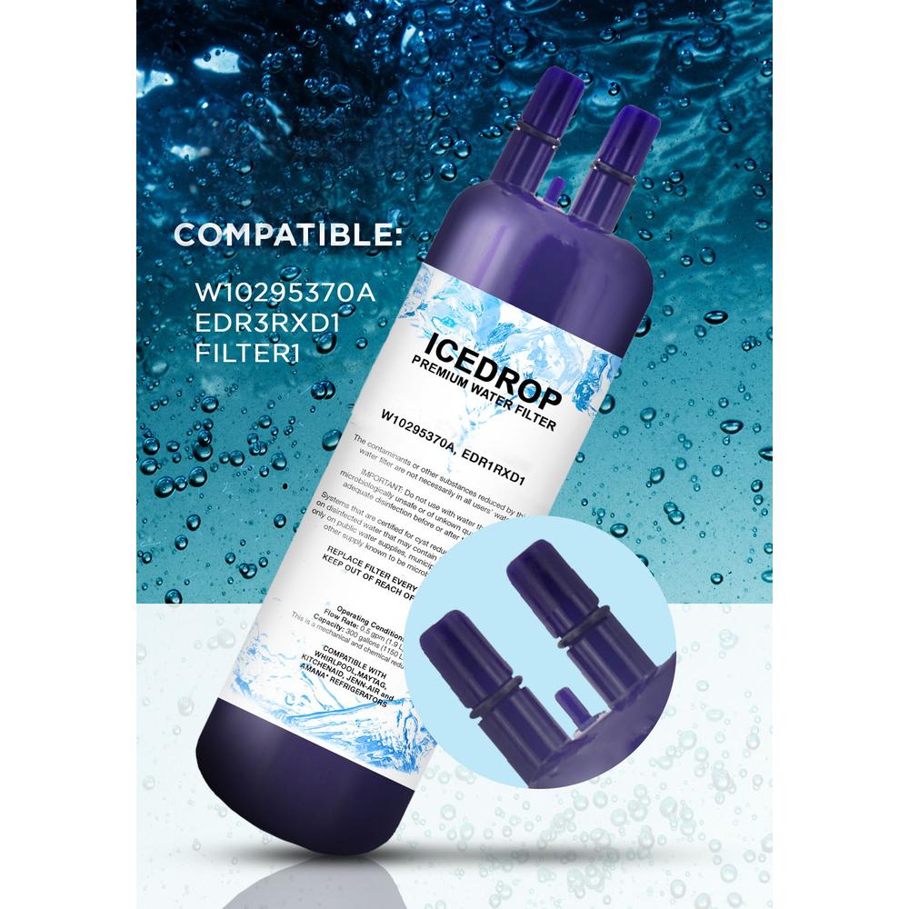 Ice Drop Replacement Refrigerator Water Filter Cartridge Compatible