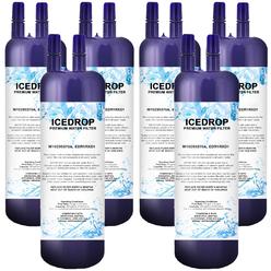 Ice Drop Refrigerator Filter Cartridge Compatible with Kenmore 106 water filter W10569758 W10569760 WF-31583C Aqua Fresh WF-537 (6 Pack)