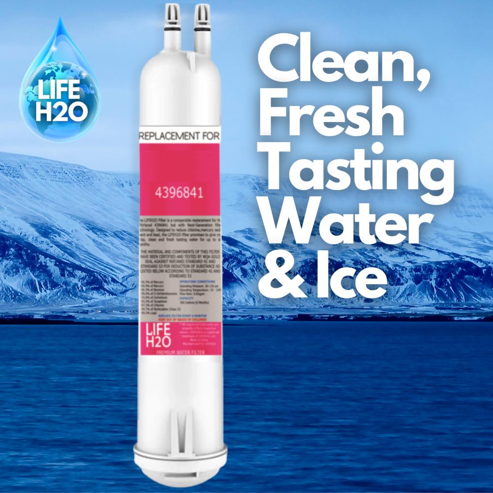LIFE H2O Refrigerator Water Filter Compatible with Kenmore 4609083