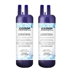 Ice Drop Refrigerator Water Filter Compatible with W10295370A, Filter 1, Kenmore Filter 46-9930, 46-9081, P4RFKB2, WF-537 (2 Pack)