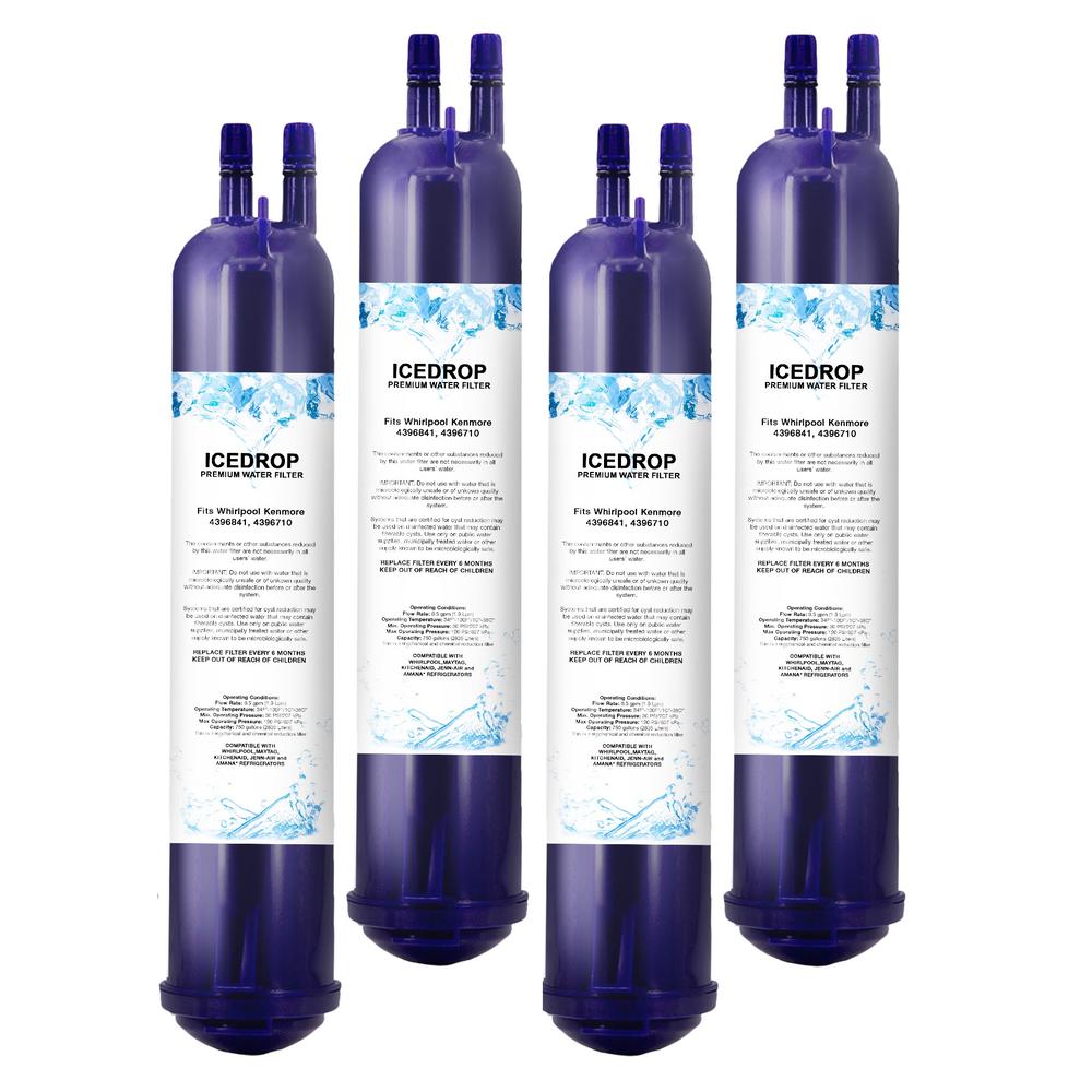ID 4396710, 4396841, 4396842 Refrigerator Water Filter 3 Compatible