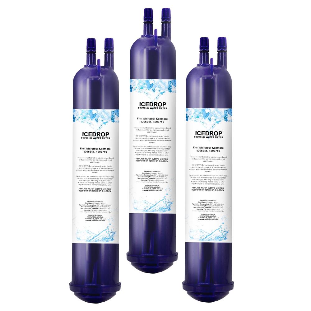 ID Refrigerator Water Filter 3 Compatible With 4396710 Kenmore 9030, 46-9083, P2RFWG2 Replacement Water Filter (3 Pack)