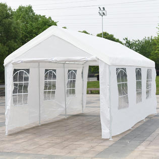 Gymax New 10 X 20 Heavy Duty Party Wedding Tent Car Carport