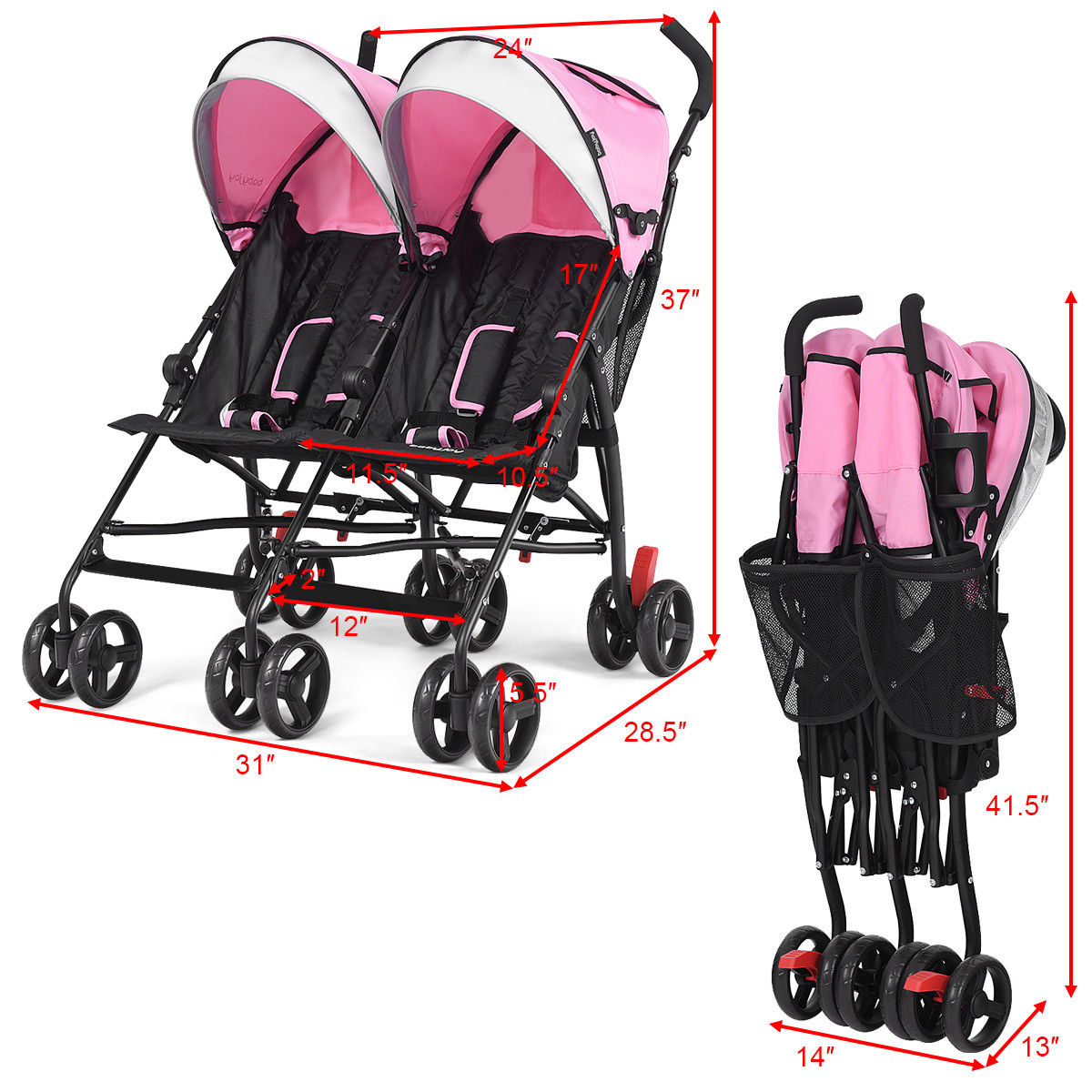 5 point harness umbrella stroller