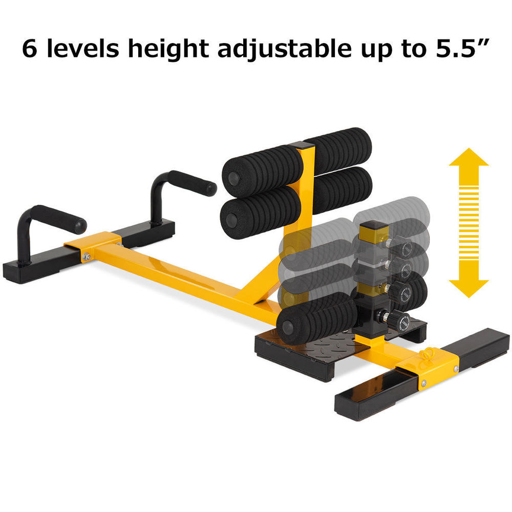 Gymax 3-in-1 Sissy Squat Push Up Ab Workout Home Gym Sit Up Machine Height Adjustable New