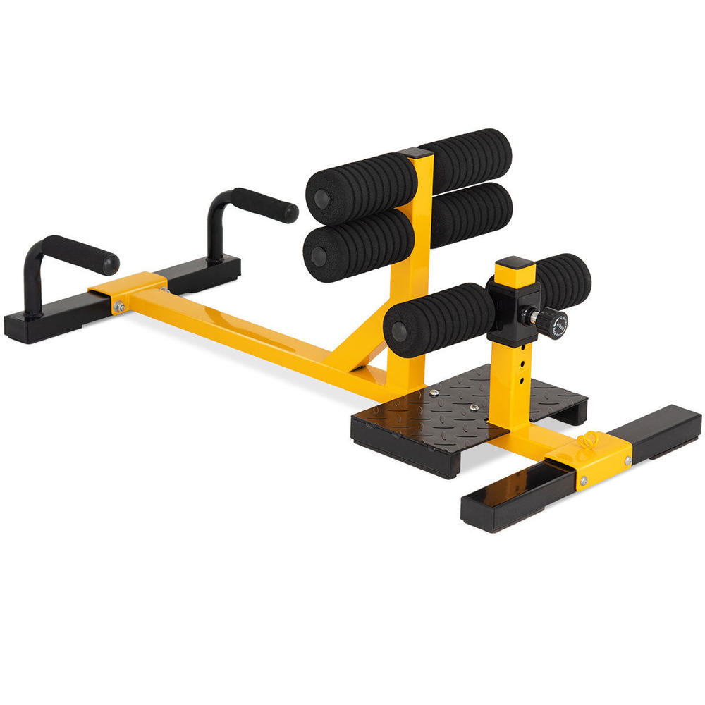 Gymax 3-in-1 Sissy Squat Push Up Ab Workout Home Gym Sit Up Machine Height Adjustable New