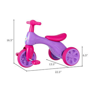 Gymax 2 In 1 Toddler Tricycle Balance Bike Scooter Kids Riding