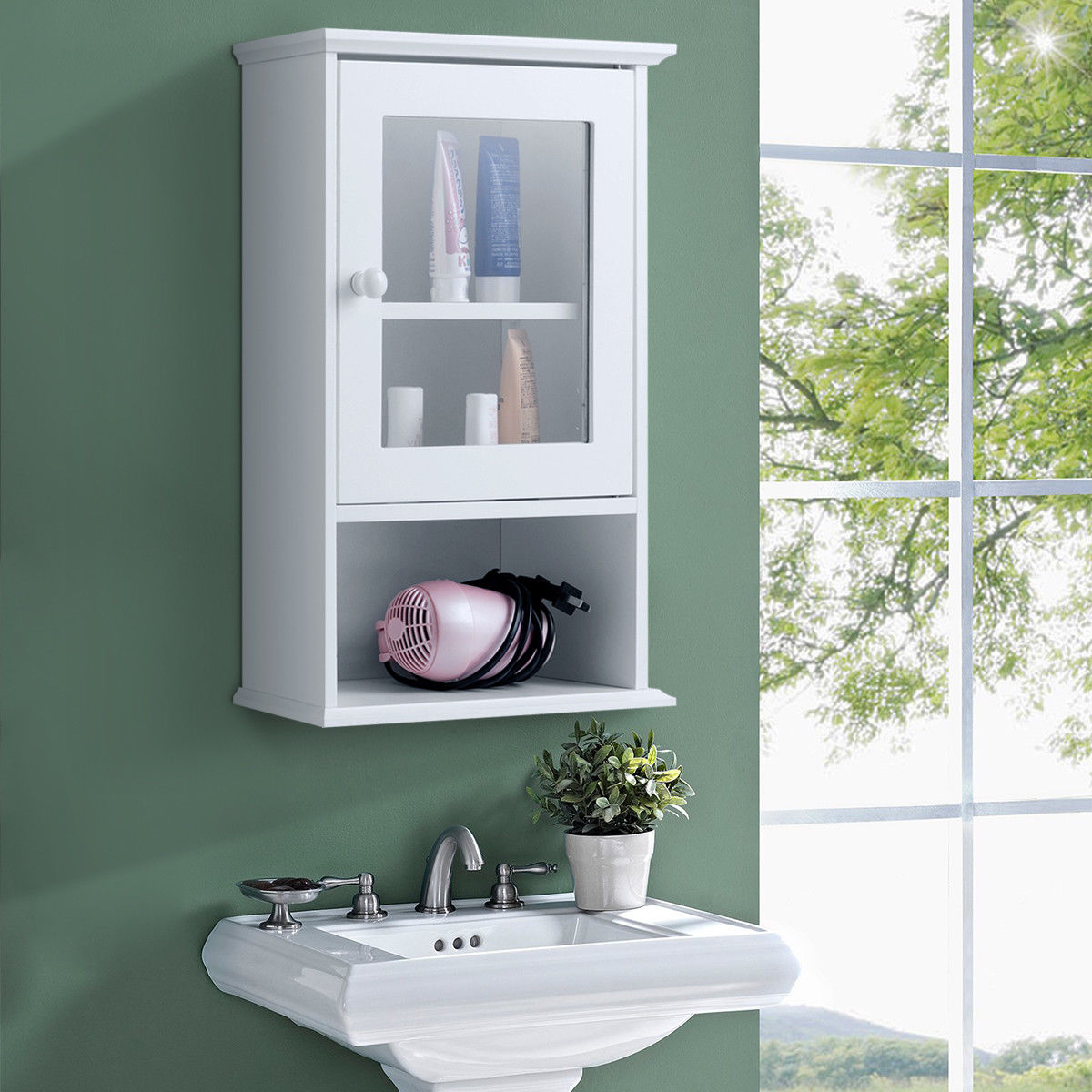 Gymax Bathroom Cabinets Sears