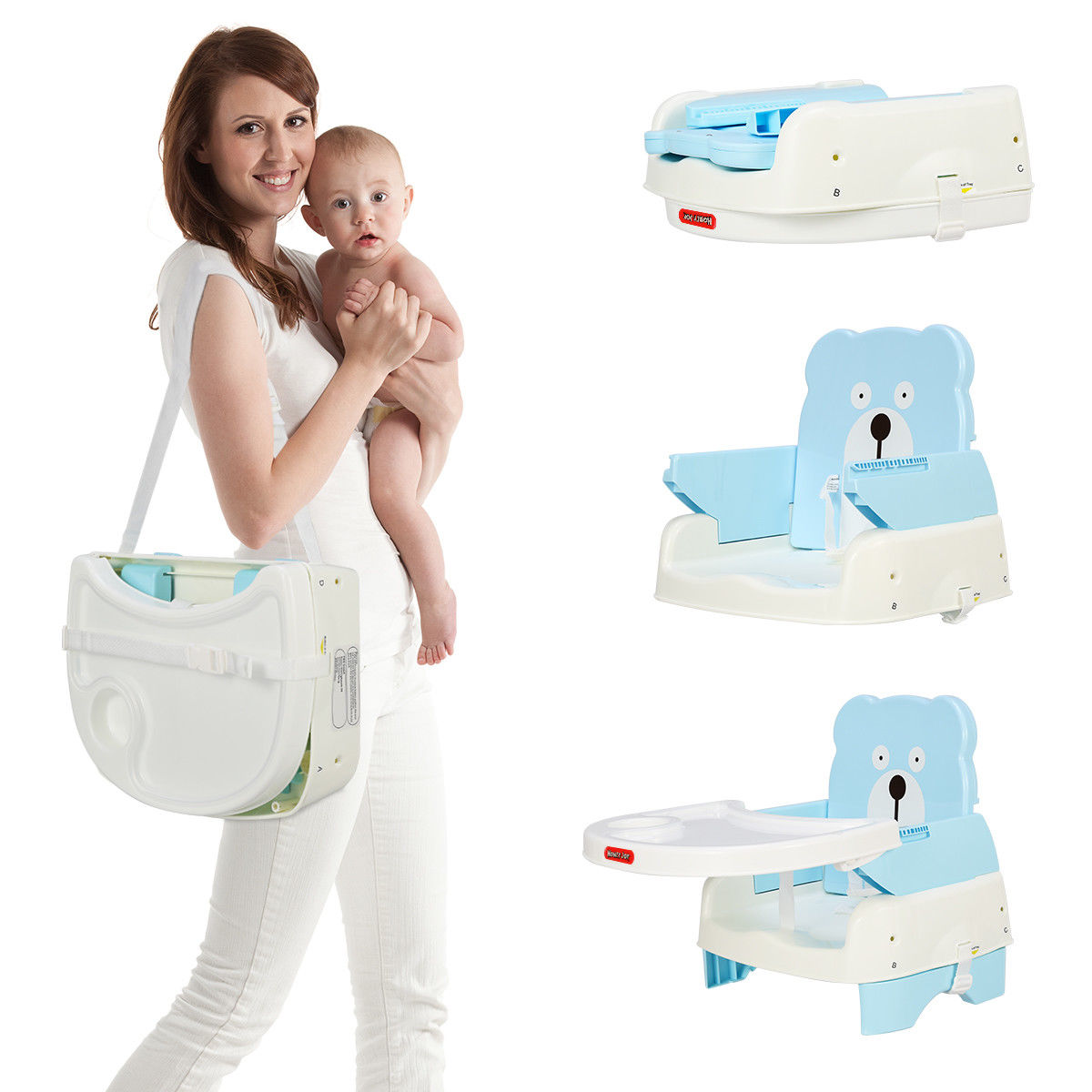 Adjustable height booster seat best sale for table