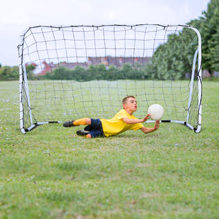 Gymax 6 X 4 Steel Football Soccer Goal Net Gate Backyard Outdoor