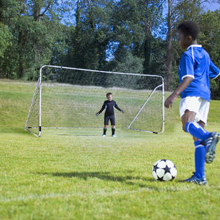 Gymax 12 X 6 Steel Football Soccer Goal Net Gate Backyard