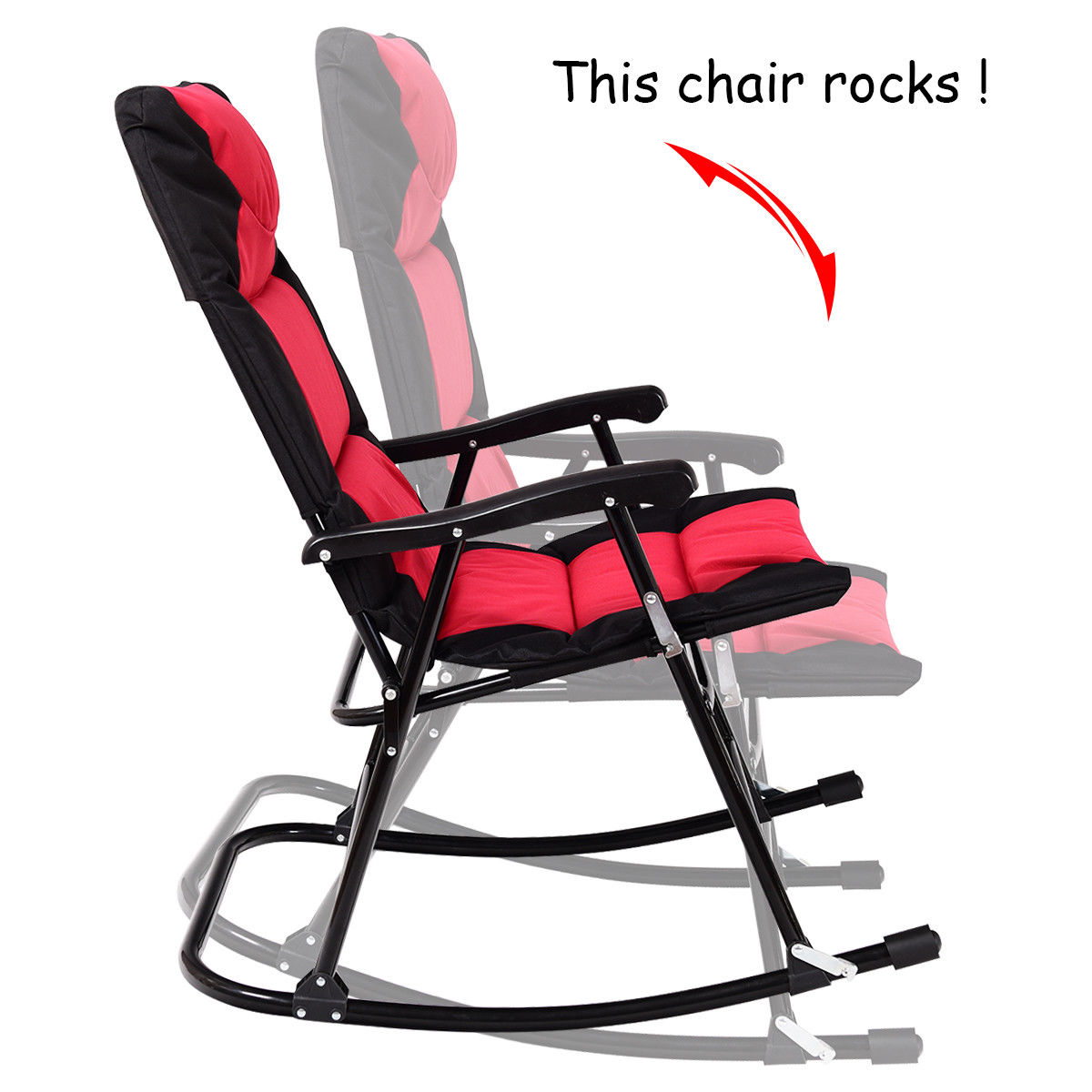 outdoor folding rocker chair