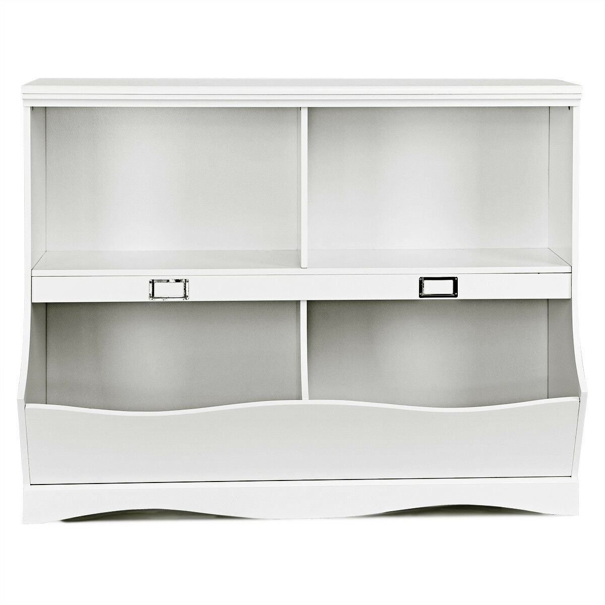 childrens white storage unit