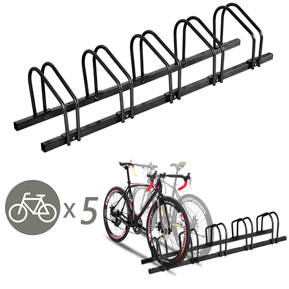5 bike storage rack