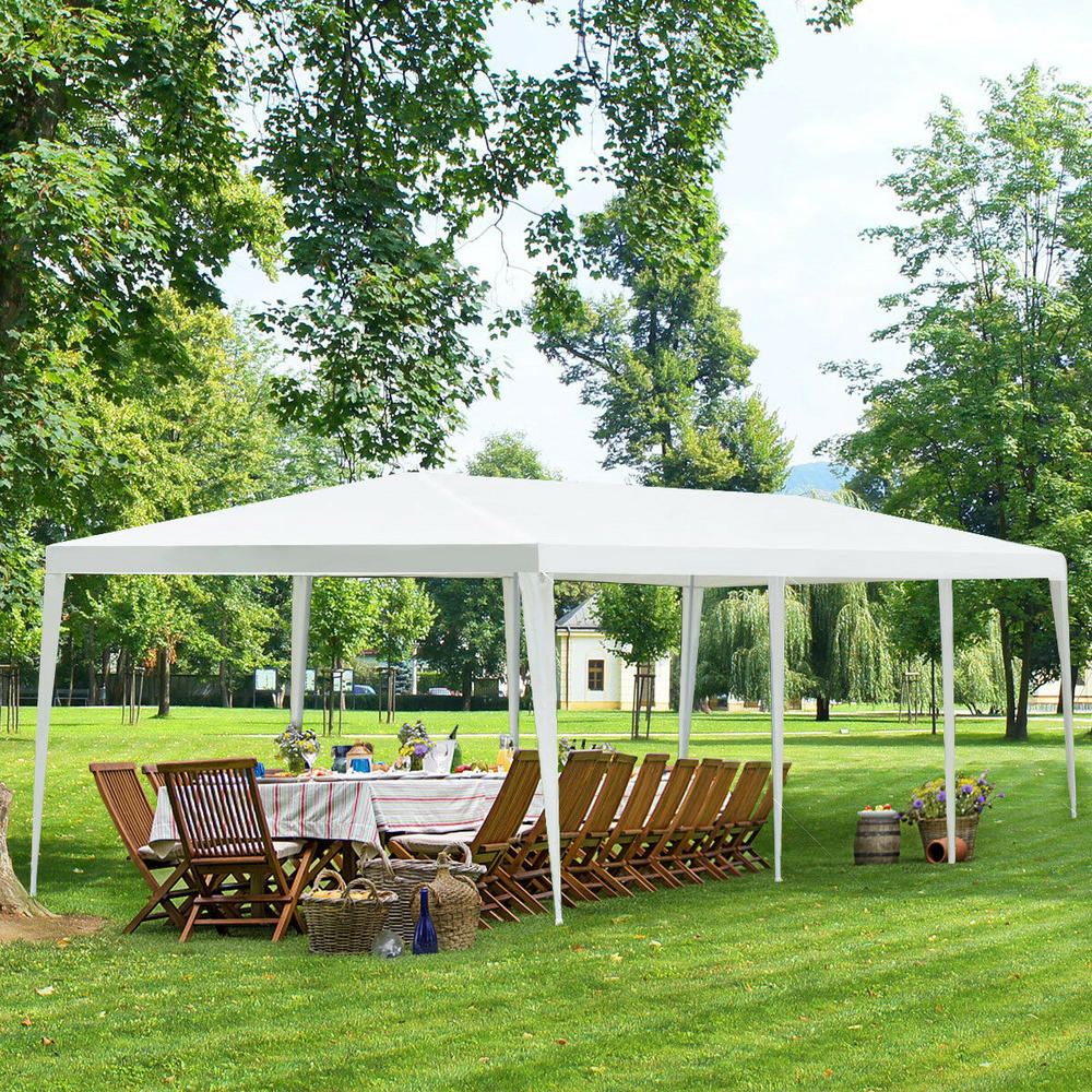 Gymax 10'x30' Canopy Party Wedding Tent Outdoor Heavy duty Gazebo Events White New