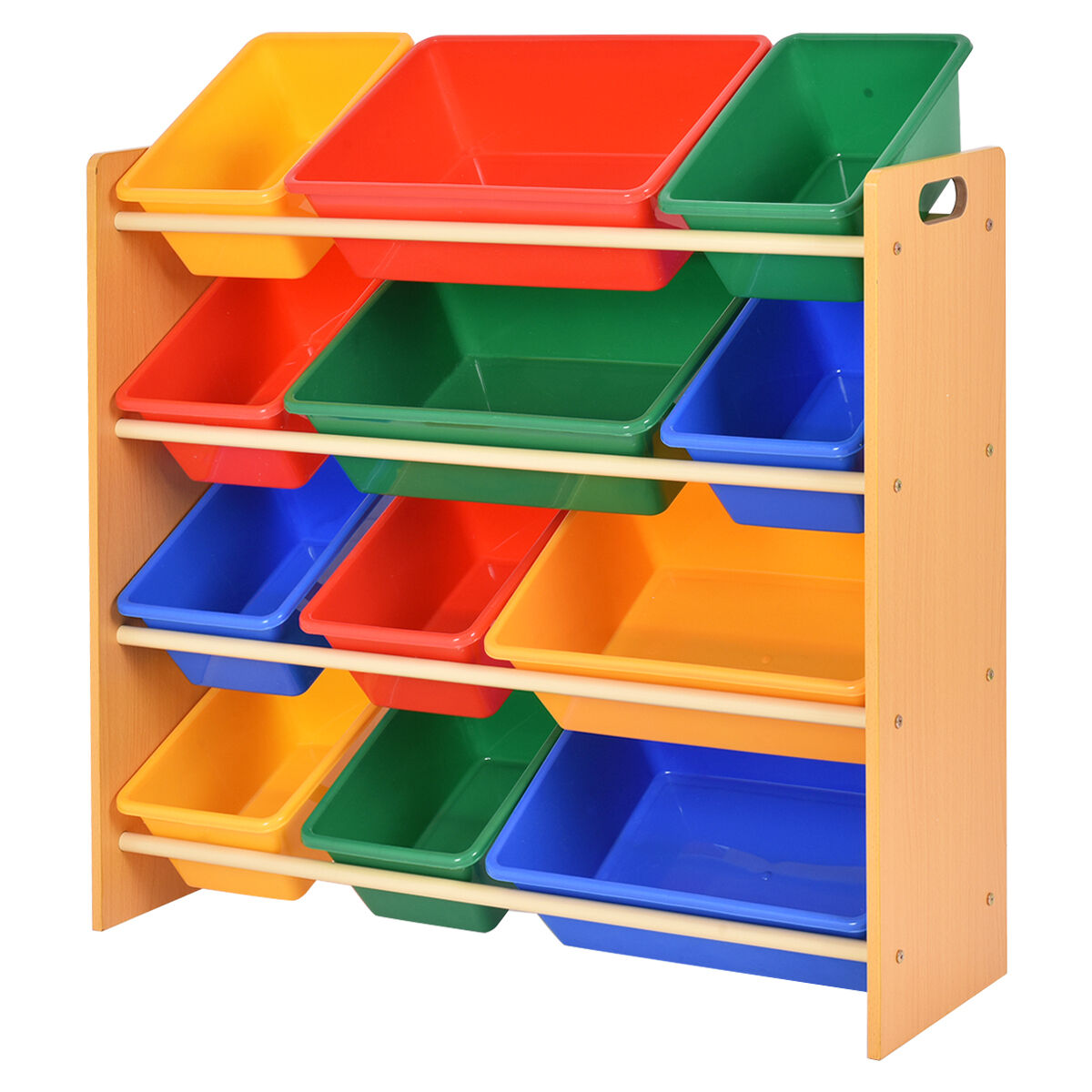 childrens storage shelves bins