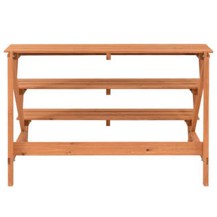 Gymax Gys02097 3 Tier Wood Plant Stand Flower Pot Display Rack