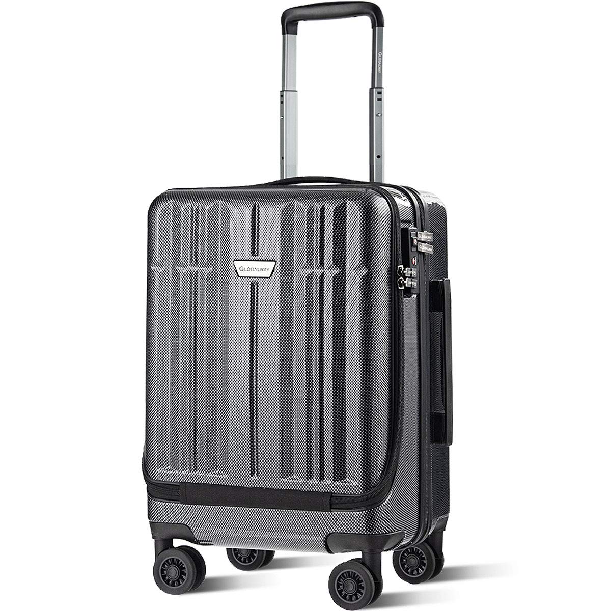 carry on suitcase with spinner wheels