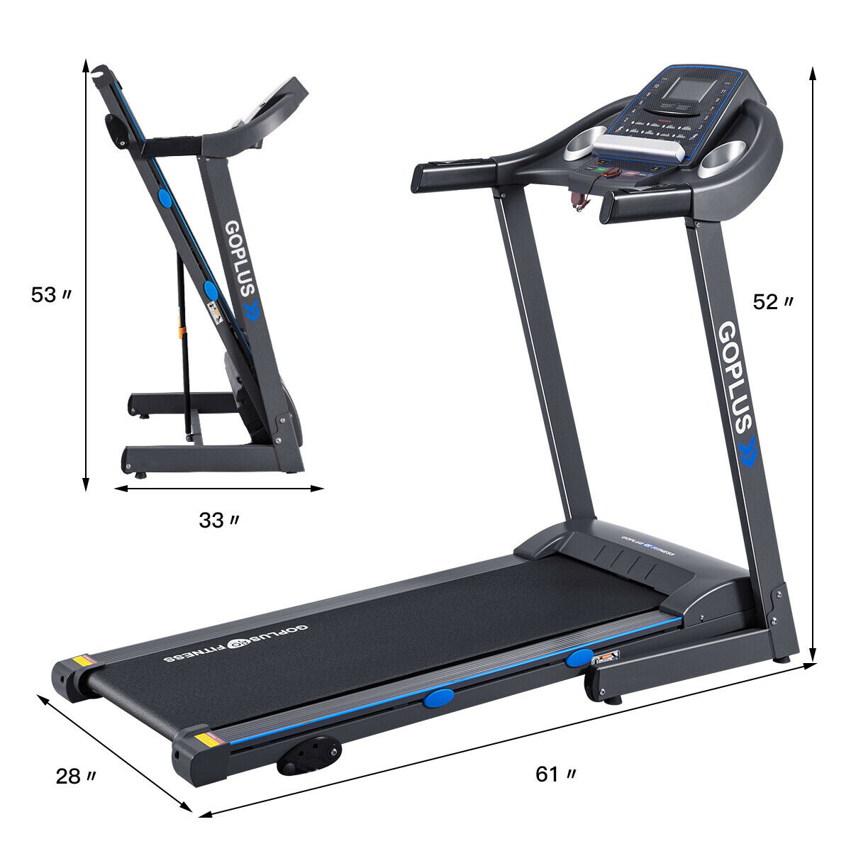 gymax motorized treadmill