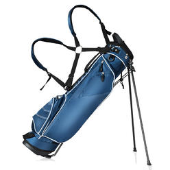 Gymax Golf Stand Cart Bag Club w/4 Way Divider Carry Organizer Pockets Storage Blue