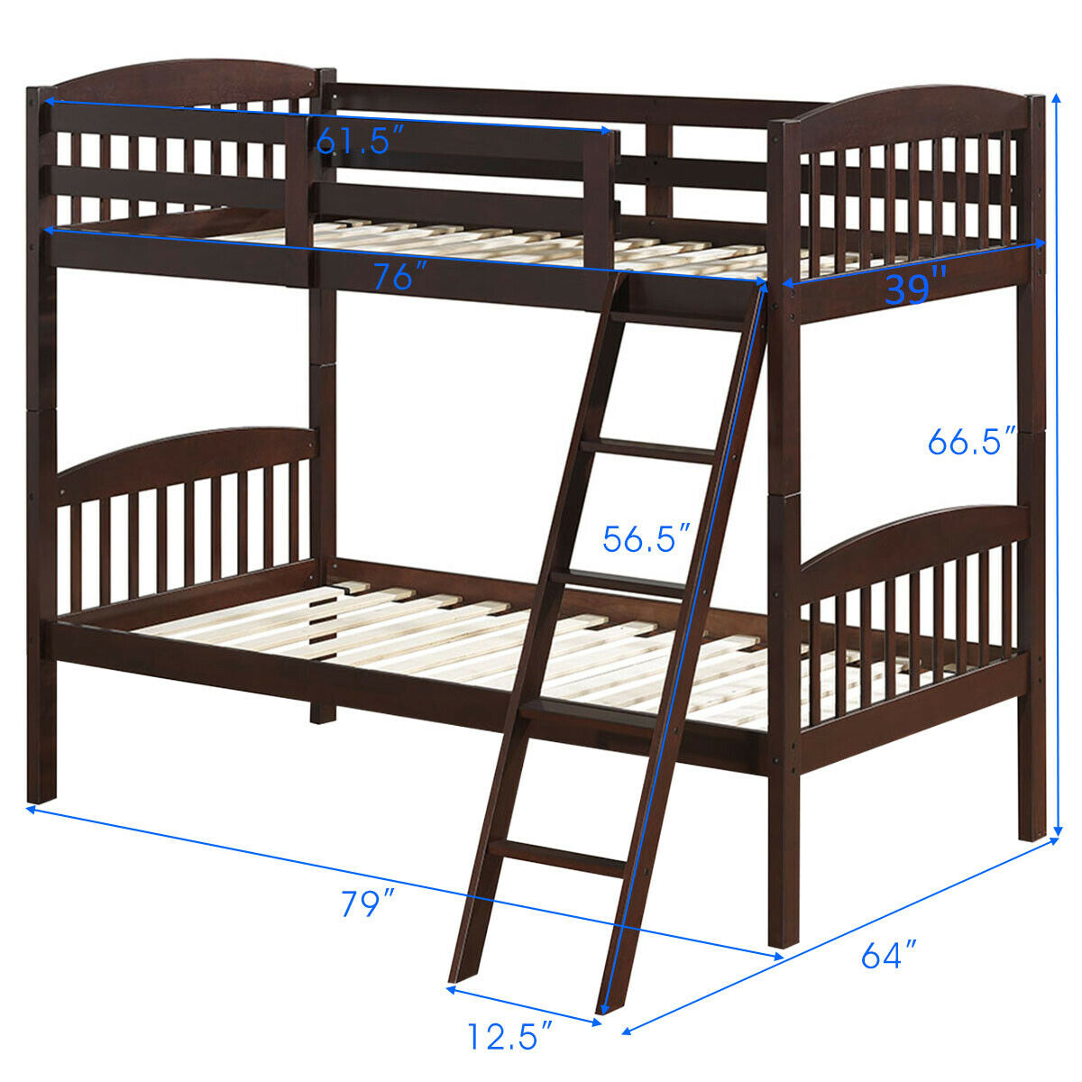 detachable twin bunk beds
