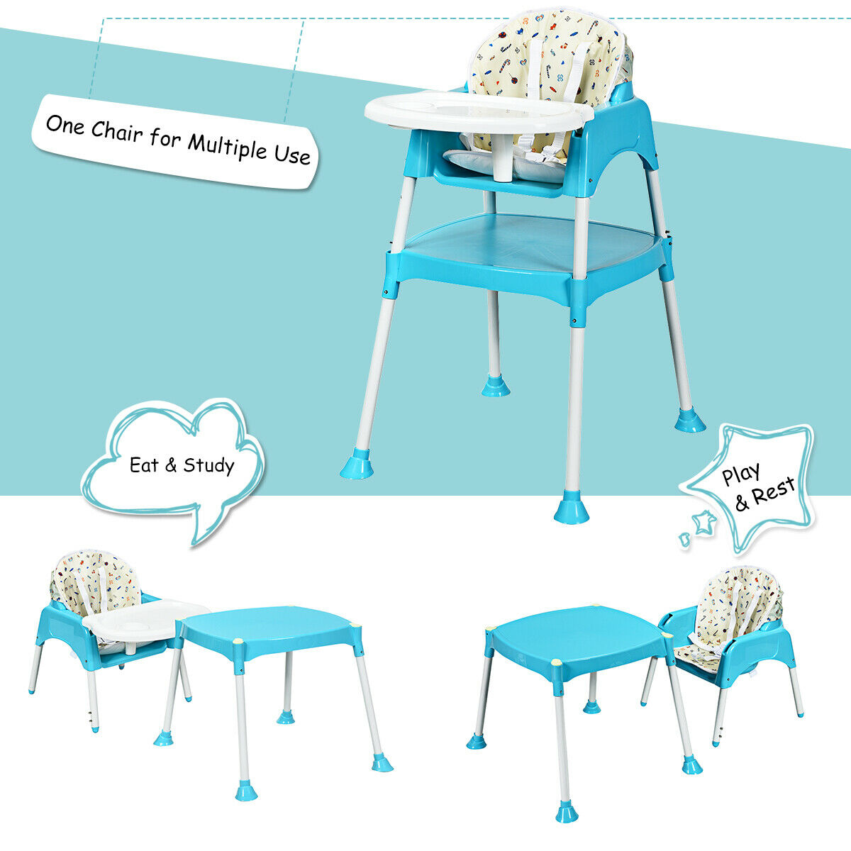 multiple high chair table