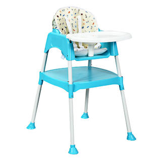 Gymax 3 In 1 Baby High Chair Convertible Table Seat Booster