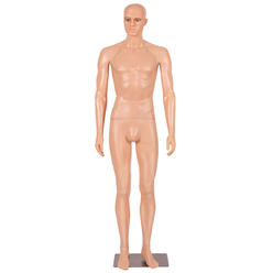 Gymax 6 FT Male Mannequin Make-up Manikin Metal Stand Plastic Full Body Realistic New