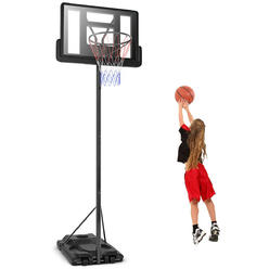 Gymax Height Adjustable Portable Basketball Hoop System Shatterproof Backboard Wheels New