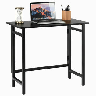 Gymax Folding Table Small Foldable Computer Desk Home Office