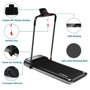 Gymax folding sale electric portable treadmill
